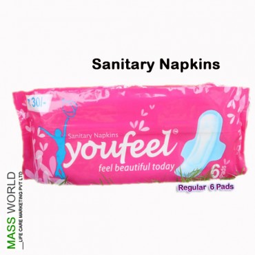 SANITARY NAPKINS - REGULAR  (6 PADS)