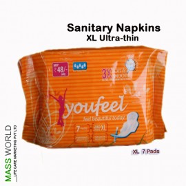 SANITARY NAPKINS - XL ULTRA THIN (7 PADS)